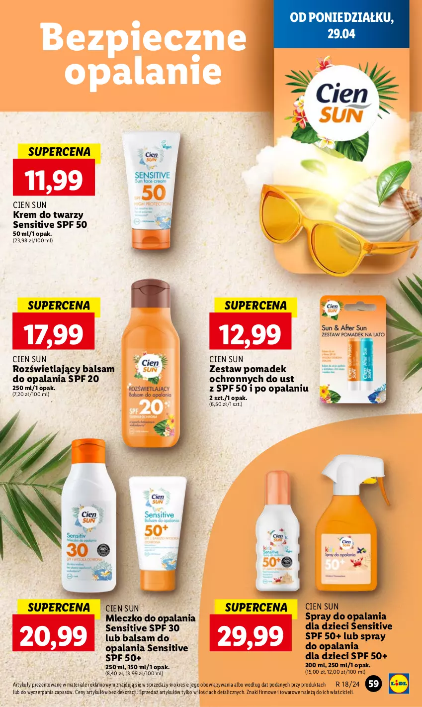 Gazetka promocyjna Lidl - GAZETKA - ważna 29.04 do 30.04.2024 - strona 65 - produkty: Dzieci, Krem do twarzy, Mleczko, Piec