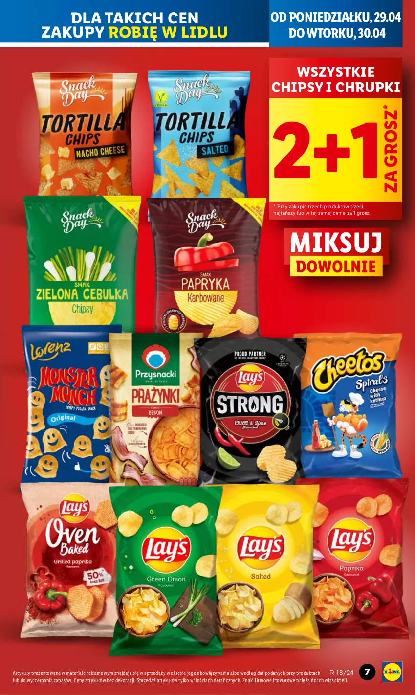 Gazetka promocyjna Lidl - GAZETKA - ważna 29.04 do 30.04.2024 - strona 9 - produkty: Chipsy, Chrupki