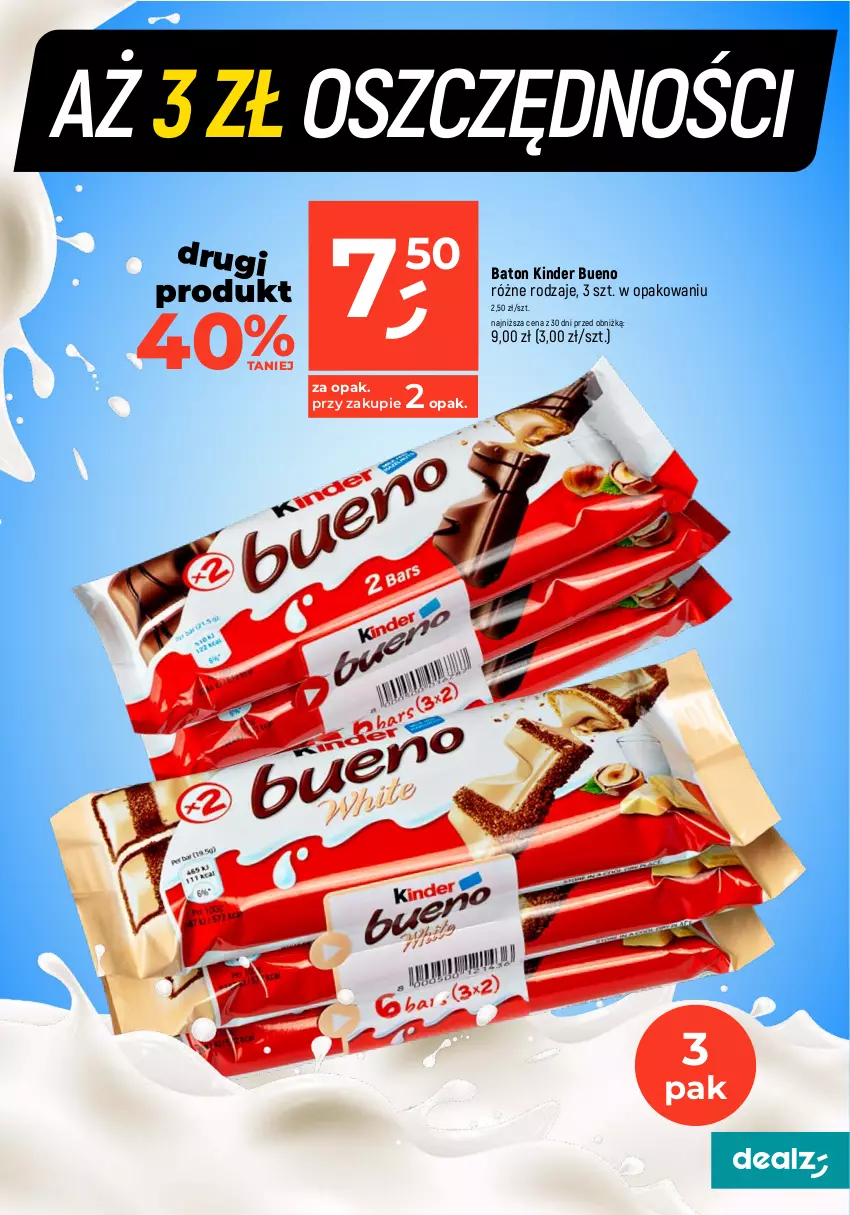 Gazetka promocyjna Dealz - MAKE A DEALZ - ważna 08.02 do 14.02.2024 - strona 13 - produkty: Baton, Kinder, Kinder Bueno