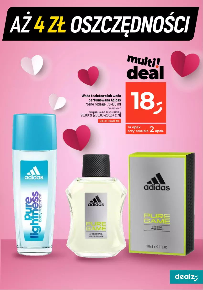 Gazetka promocyjna Dealz - MAKE A DEALZ - ważna 08.02 do 14.02.2024 - strona 21 - produkty: Adidas, Balsam po goleniu, Krem do rąk, Perfum, Woda, Woda perfumowana, Woda toaletowa