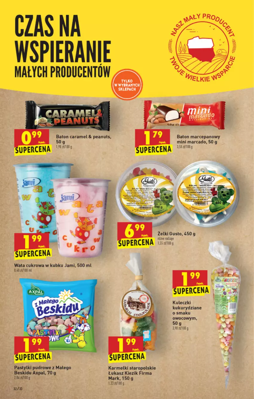 Gazetka promocyjna Biedronka - W tym tygodniu PN - ważna 06.05 do 12.05.2021 - strona 32 - produkty: Baton, Baton marcepanowy, Pastylki, Wata cukrowa