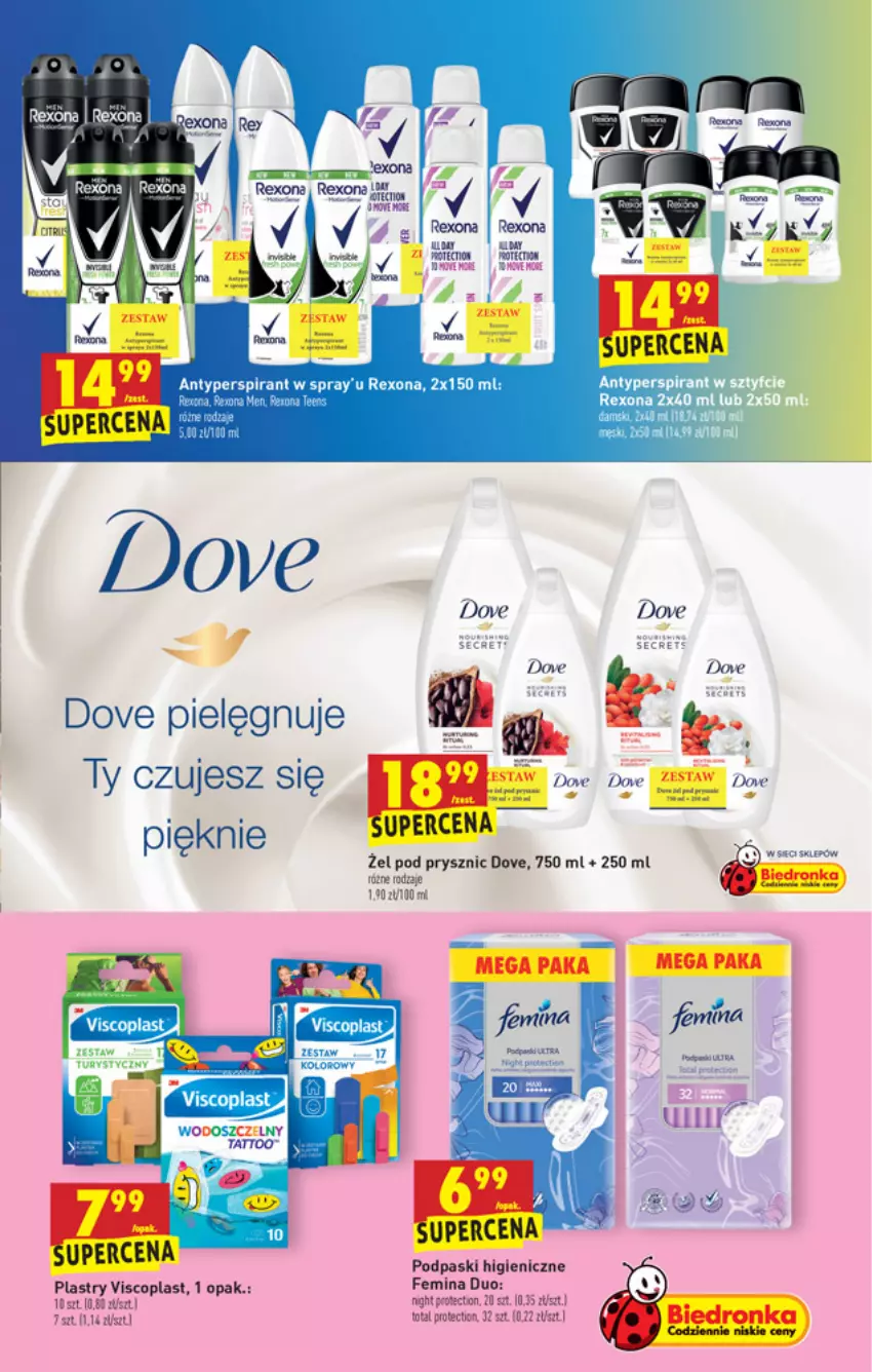 Gazetka promocyjna Biedronka - W tym tygodniu PN - ważna 06.05 do 12.05.2021 - strona 51 - produkty: Antyperspirant, Dove, Podpaski, Rexona, Viscoplast