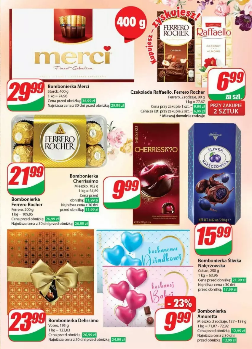 Gazetka promocyjna Dino - ważna 17.01 do 23.01.2024 - strona 3 - produkty: Czekolada, Deliss, Fa, Ferrero, Ferrero Rocher, Merci, Raffaello