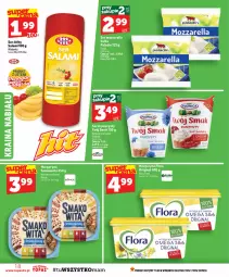 Gazetka promocyjna Topaz - Gazetka - Gazetka - ważna od 02.09 do 02.09.2026 - strona 18 - produkty: Mozzarella, Top, Ser, Gin, Salami, Mlekovita, Vita C, Flora, Olej, Mleko