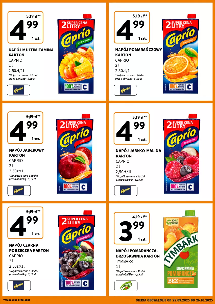 Gazetka promocyjna Intermarche - Gazetka Intermarche - ważna 22.09 do 26.10.2025 - strona 3 - produkty: Napój, Por, Tymbark