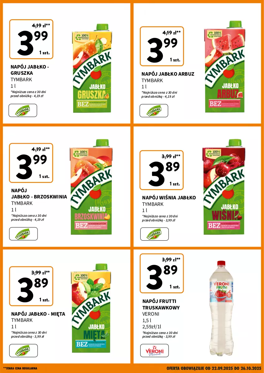 Gazetka promocyjna Intermarche - Gazetka Intermarche - ważna 22.09 do 26.10.2025 - strona 4 - produkty: Arbuz, Mięta, Napój, Tymbark