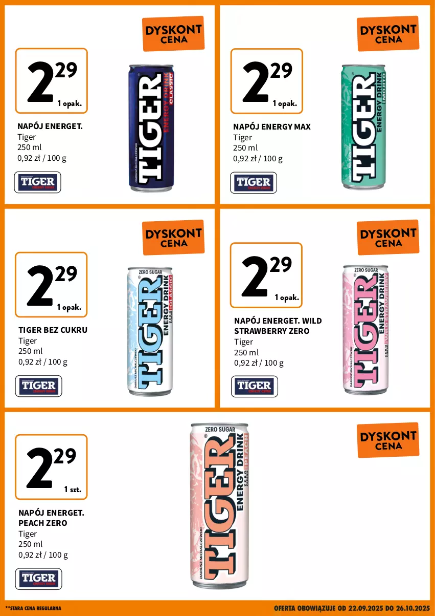 Gazetka promocyjna Intermarche - Gazetka Intermarche - ważna 22.09 do 26.10.2025 - strona 8 - produkty: Napój, Tiger