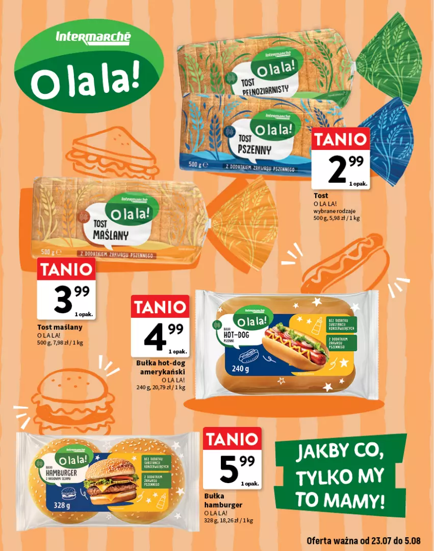 Gazetka promocyjna Intermarche - Gazetka Intermarche - ważna 23.07 do 05.08.2026 - strona 7 - produkty: Bułka, Bułka hamburger, Burger, Hamburger, Por