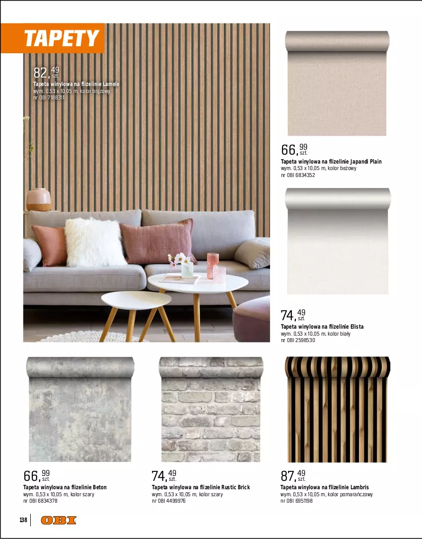 Gazetka promocyjna Obi - Gazetka OBI - ważna 01.09 do 31.12.2025 - strona 138 - produkty: Papier, Rust, Tapeta, Tapety