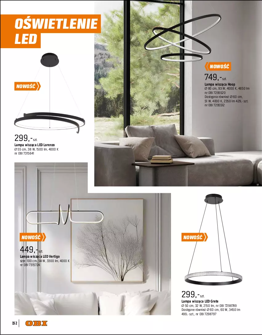 Gazetka promocyjna Obi - Gazetka OBI - ważna 01.09 do 31.12.2025 - strona 152 - produkty: Hoop, Lampa, Lampa wisząca, Lorenz