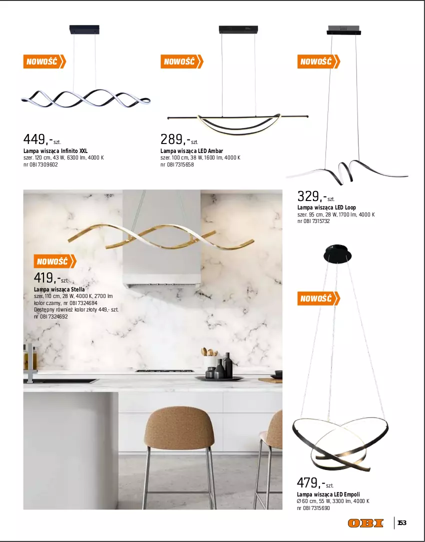 Gazetka promocyjna Obi - Gazetka OBI - ważna 01.09 do 31.12.2025 - strona 153 - produkty: Hoop, Lampa, Lampa wisząca, Lorenz