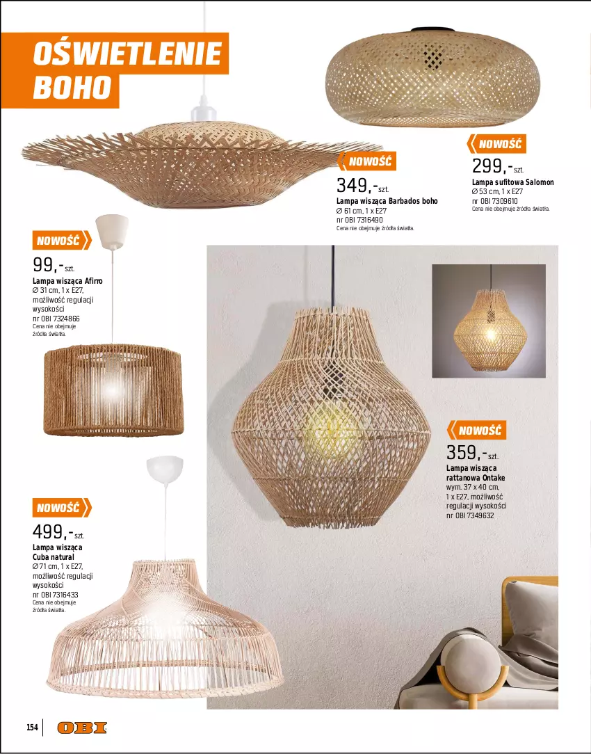 Gazetka promocyjna Obi - Gazetka OBI - ważna 01.09 do 31.12.2025 - strona 154 - produkty: Lampa, Lampa sufitowa, Lampa wisząca, Listwa, Reflektor, Salomon, Sok