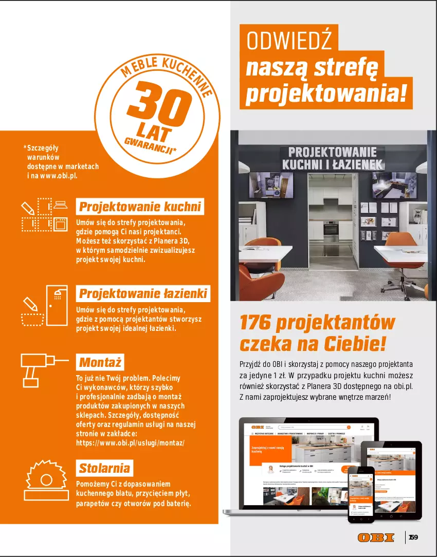 Gazetka promocyjna Obi - Gazetka OBI - ważna 01.09 do 31.12.2025 - strona 159 - produkty: Kosz, Kuchnia, Piec