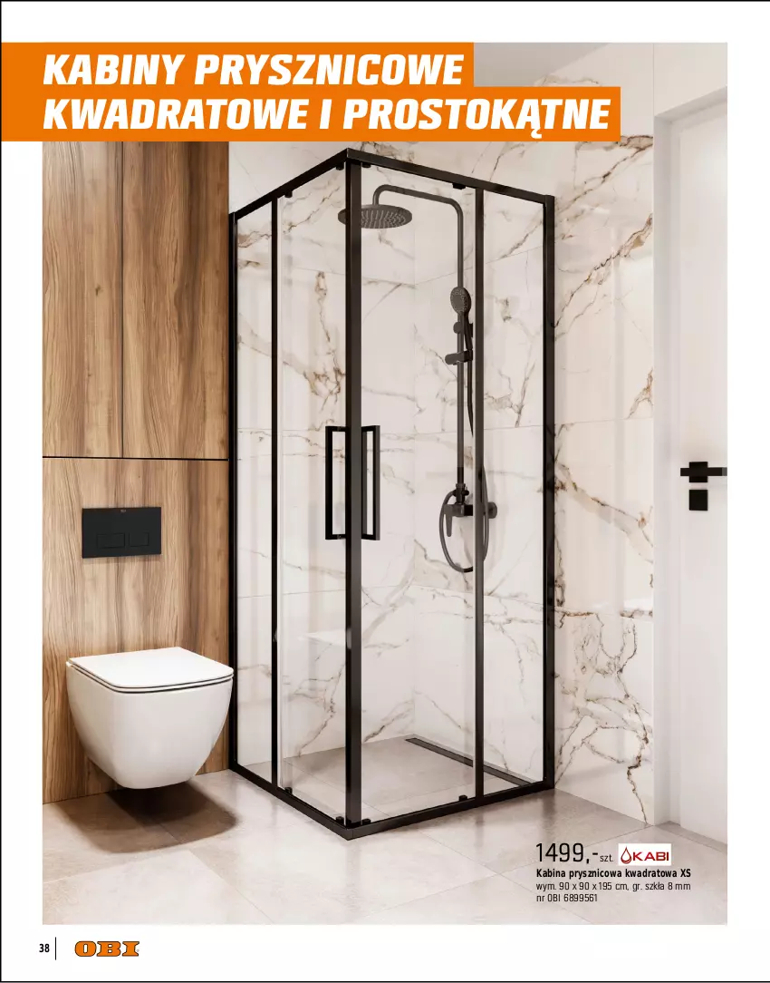 Gazetka promocyjna Obi - Gazetka OBI - ważna 01.09 do 31.12.2025 - strona 38 - produkty: Brodzik, Gra, Kabina prysznicowa, Rasco, Szkło grafitowe