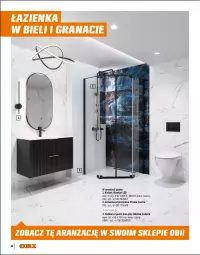Gazetka promocyjna Obi - Gazetka OBI - Gazetka - ważna od 31.12 do 31.12.2025 - strona 12 - produkty: Kabina prysznicowa, Bateria umywalkowa, Gra, Deska wolnoopadająca, Uchwyty, Lack, Szafka, Bateria, Umywalka, Gres, Lampa, Lustro, Miska, Lampa wisząca
