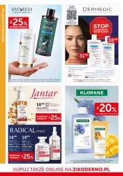 Gazetka promocyjna Ziko - Gazetka Ziko Dermo - Gazetka - ważna od 29.10 do 29.10.2025 - strona 20 - produkty: Capilarte, Pielęgnacja włosów, Top, Ser, Bursztyn, Dermedic, Klorane, Szampon, Odżywka