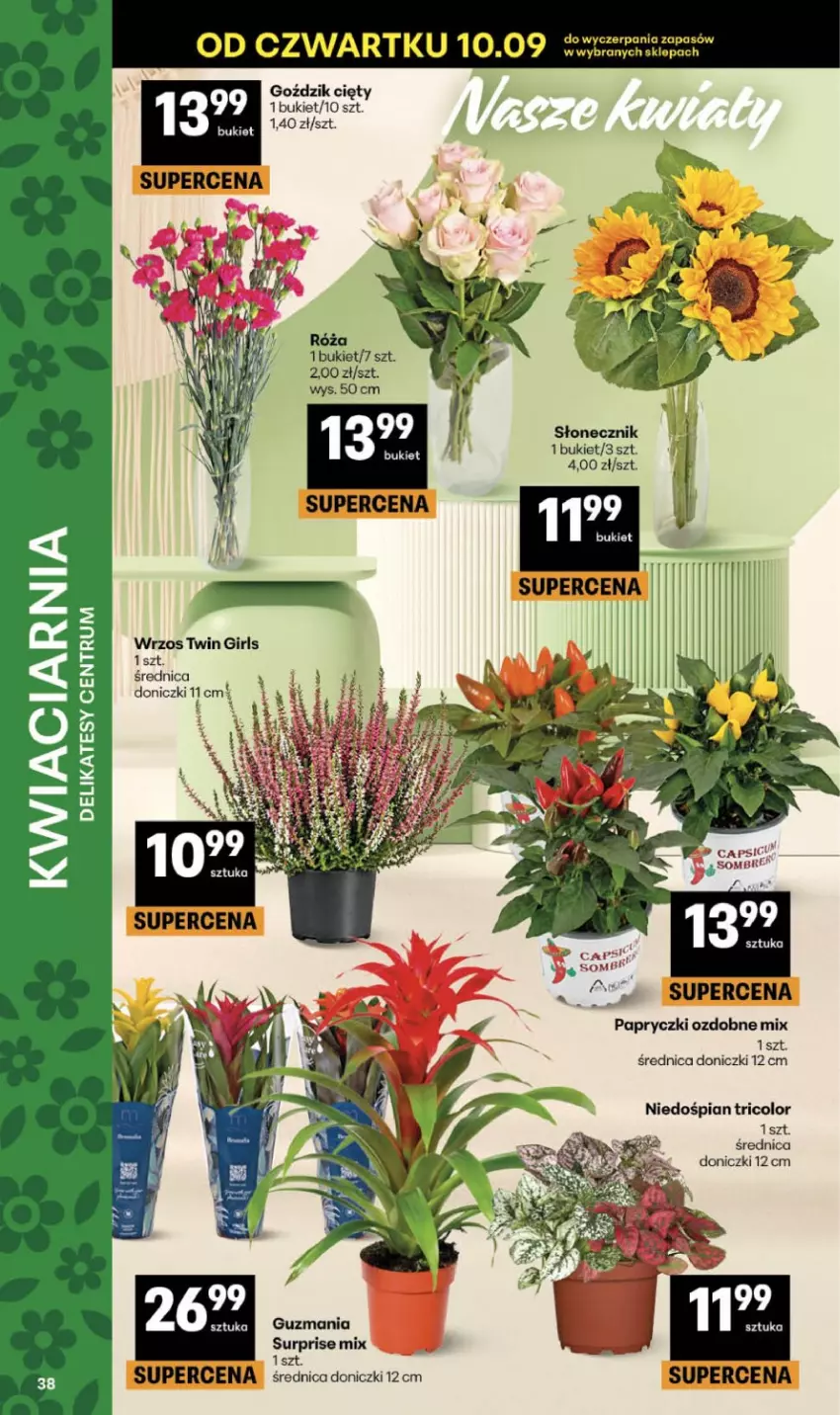 Gazetka promocyjna Delikatesy Centrum - Franczyza DC37 Czwartek - ważna 10.09 do 16.09.2026 - strona 38 - produkty: Bukiet, Róża, Rum
