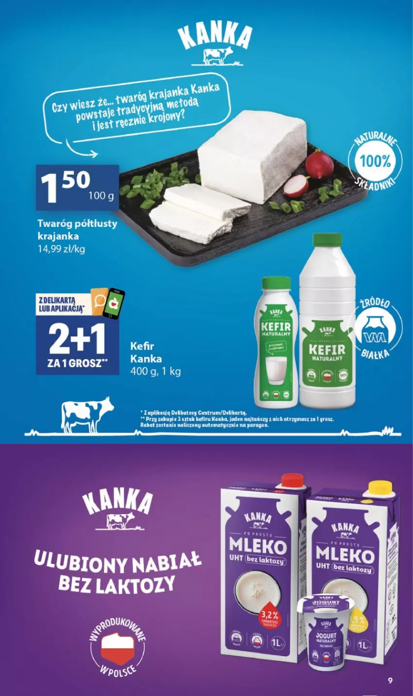 Gazetka promocyjna Delikatesy Centrum - Franczyza DC37 Czwartek - ważna 10.09 do 16.09.2026 - strona 9 - produkty: Kefir, LG, Rum, Twaróg, Twaróg półtłusty