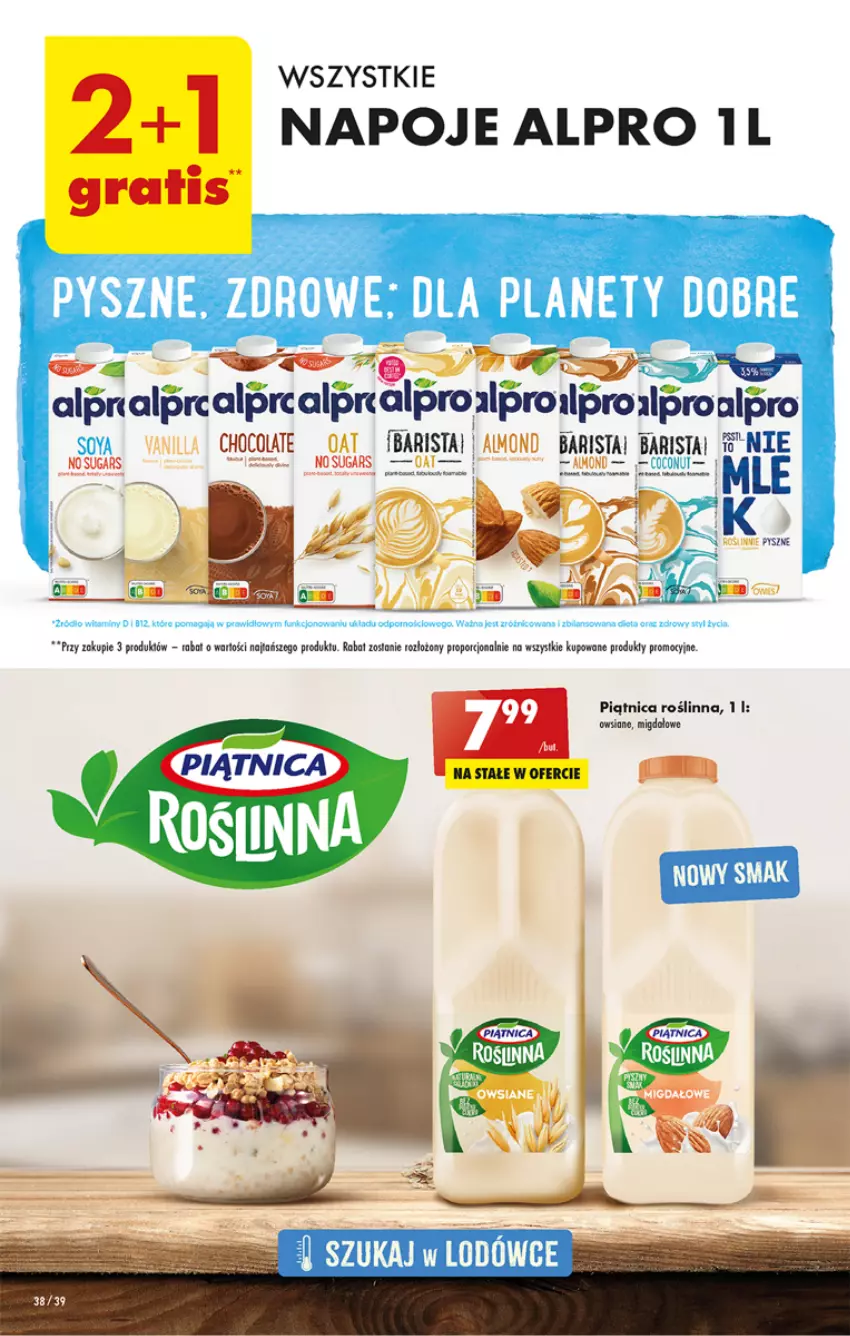 Gazetka promocyjna Biedronka - ważna 20.04 do 26.04.2023 - strona 38 - produkty: Alpro, Gra, Napoje, Piątnica