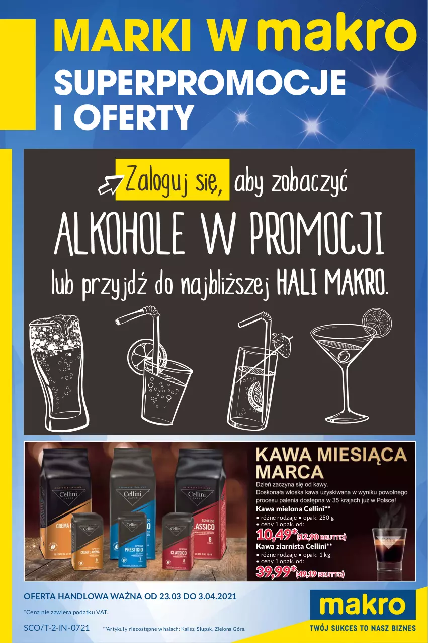 Gazetka promocyjna Makro - [Oferta specjalna] Marki w MAKRO - ważna 23.03 do 03.04.2021 - strona 1 - produkty: Kawa, Kawa mielona, Kawa ziarnista