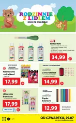 Gazetka promocyjna Lidl - GAZETKA - Gazetka - ważna od 31.07 do 31.07.2021 - strona 34 - produkty: Piec, Układanka, Papier, Kolorowanka, Pieczątka, Klej, Tera, Tusz, Poduszka, Fa