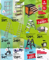 Gazetka promocyjna Selgros - Katalog Ogród - Gazetka - ważna od 30.03 do 30.03.2022 - strona 5 - produkty: Top, Sok, Ser, Rum, Por, Drabina, Tran, Regał, Szafka, Taboret, Sport, Wózek, Taboret składany, Lampa, Regał metalowy