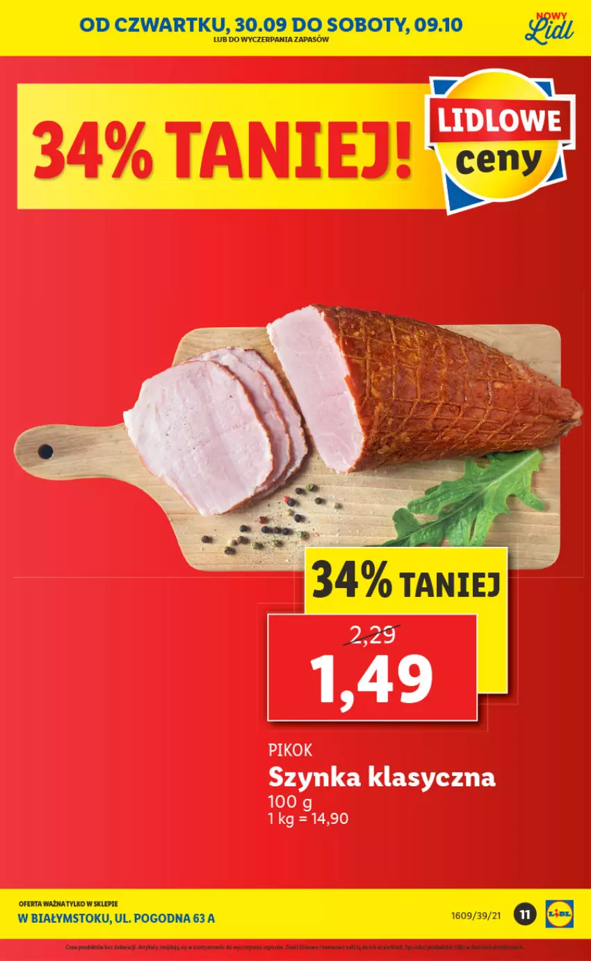 Gazetka promocyjna Lidl - Ponowne otwarcie Lidla - ważna 04.10 do 09.10.2021 - strona 11