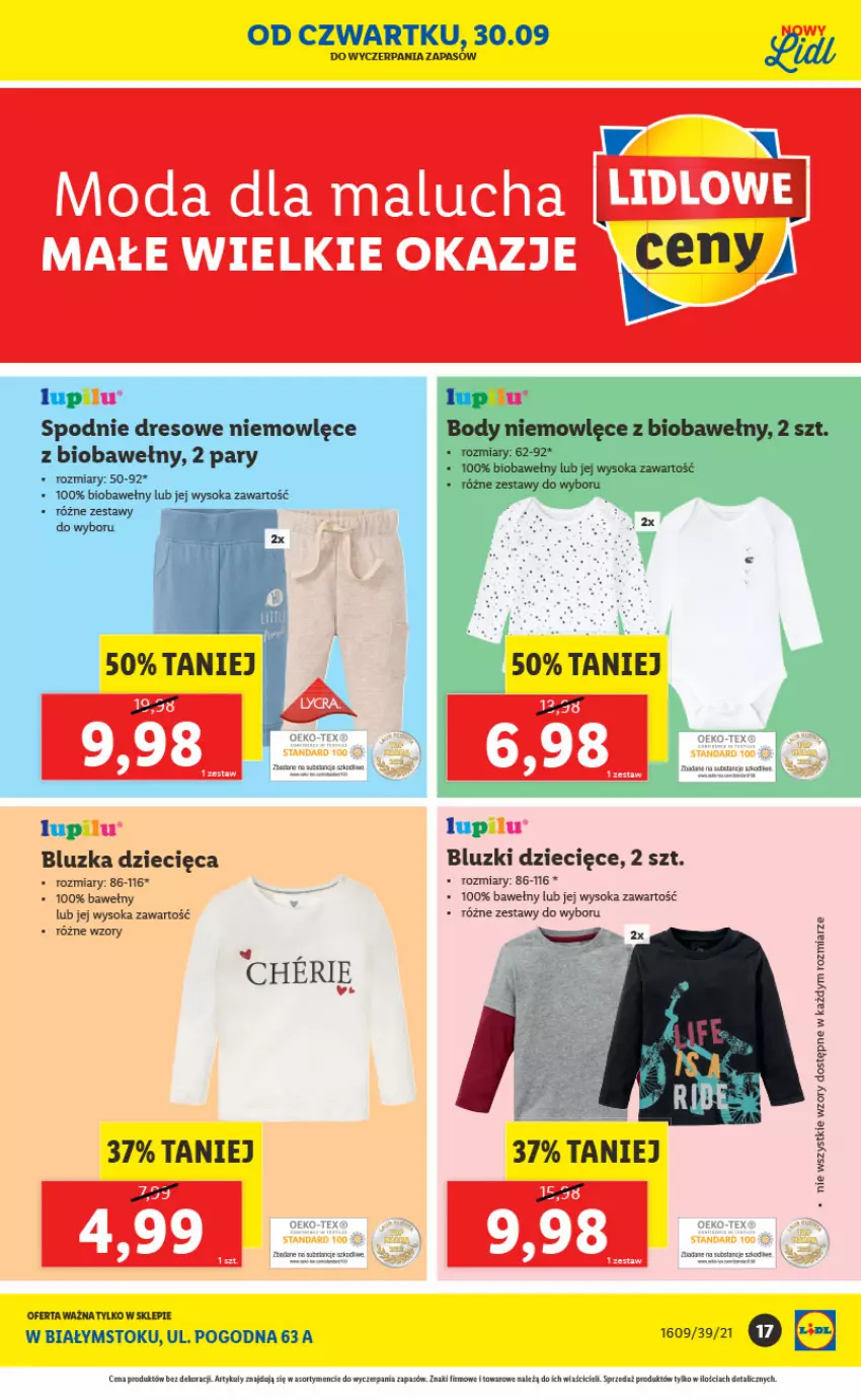 Gazetka promocyjna Lidl - Ponowne otwarcie Lidla - ważna 04.10 do 09.10.2021 - strona 17 - produkty: Dzieci, Sok