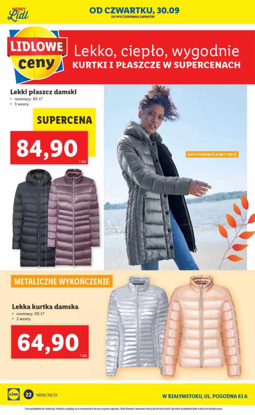 Gazetka promocyjna Lidl - Ponowne otwarcie Lidla - ważna 04.10 do 09.10.2021 - strona 22 - produkty: Kurtka, Panda, Płaszcz, Tera