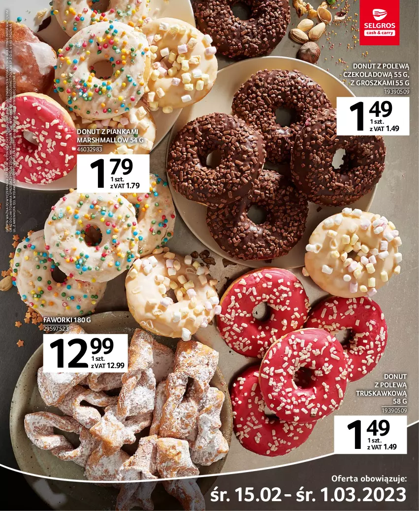 Gazetka promocyjna Selgros - PĄCZKI i DONATY NA TŁUSTY CZWARTEK - ważna 02.02 do 15.02.2023 - strona 2 - produkty: Donut, Fa, Faworki, Mars, Tran