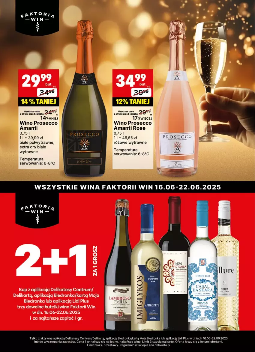 Gazetka promocyjna Delikatesy Centrum - Delibarek DC24-DC25 - ważna 09.06 do 22.06.2025 - strona 2 - produkty: Dron, Fa, Prosecco, Rum, Ser, Wino
