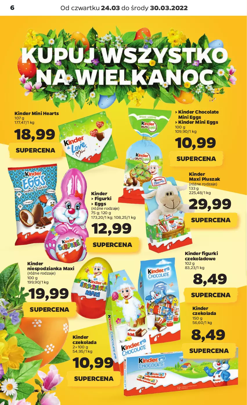 Gazetka promocyjna Netto - Gazetka spożywcza 24.03-30.03 - ważna 24.03 do 30.03.2022 - strona 6 - produkty: Czekolada, Kinder, Pluszak