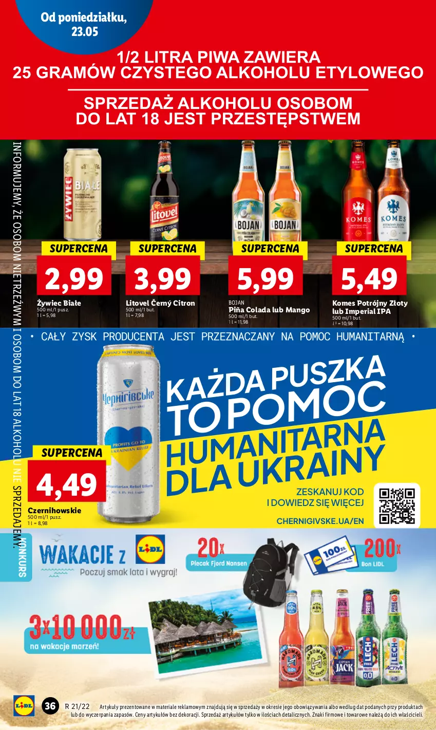 Gazetka promocyjna Lidl - GAZETKA - ważna 23.05 do 25.05.2022 - strona 36 - produkty: Mango, Piña Colada