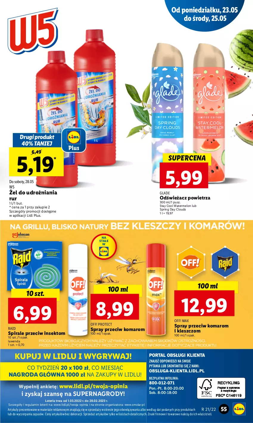 Gazetka promocyjna Lidl - GAZETKA - ważna 23.05 do 25.05.2022 - strona 55 - produkty: Gry, Melon, Mola, Odświeżacz powietrza