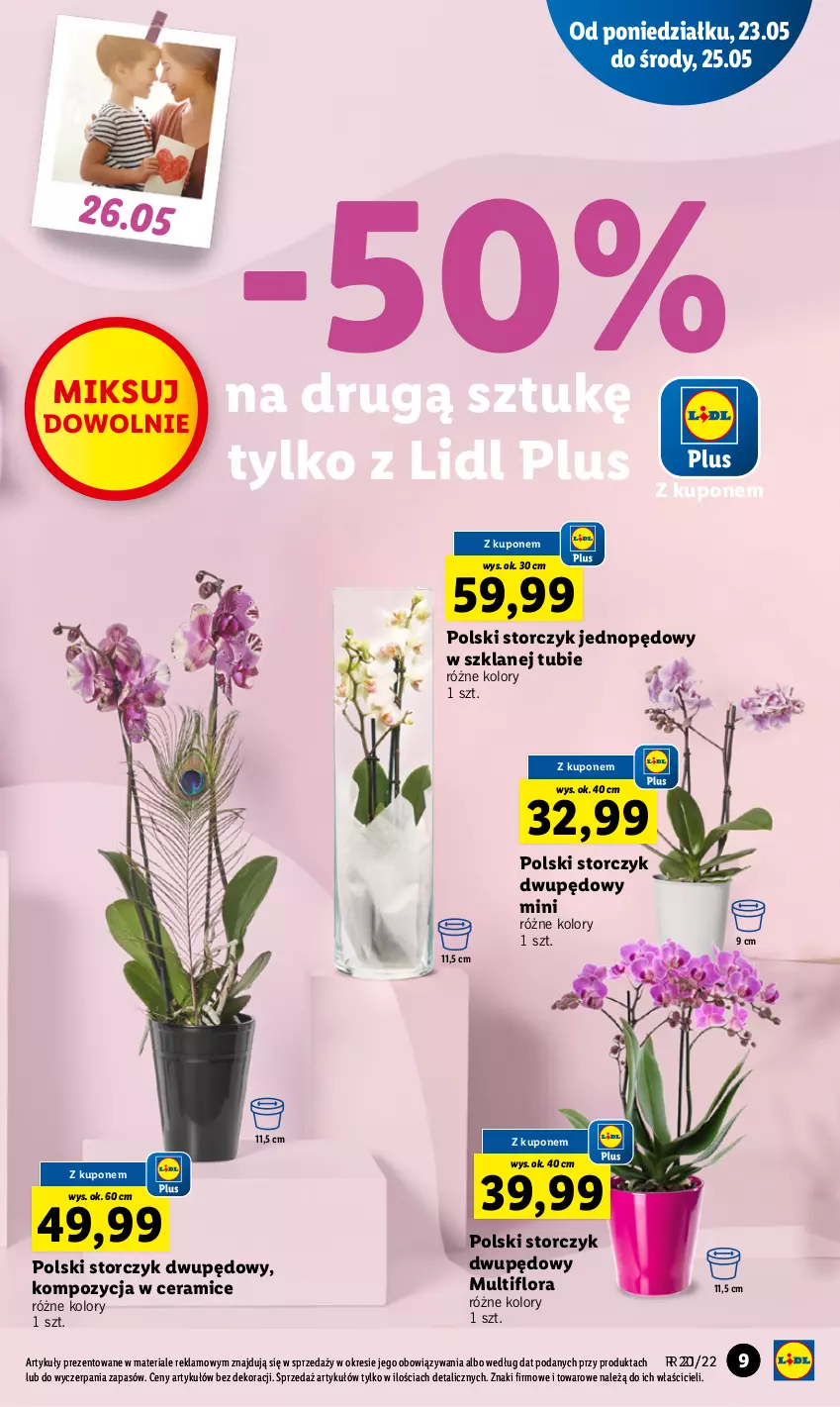 Gazetka promocyjna Lidl - GAZETKA - ważna 23.05 do 25.05.2022 - strona 9 - produkty: Flora, Storczyk