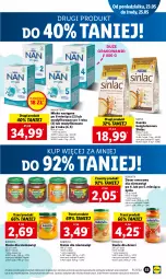 Gazetka promocyjna Lidl - GAZETKA - Gazetka - ważna od 25.05 do 25.05.2022 - strona 53 - produkty: Deser owocowy, Ser, BoboVita, Sinlac, O nas, NAN Optipro, Danie dla dzieci, Dzieci, Deser, Nestlé, Mleko