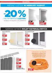 Gazetka promocyjna Merkury Market - Gazetka - ważna od 31.05 do 31.05.2023 - strona 36 - produkty: Lustro LED, Roleta, Szyna, Lustro, Fa