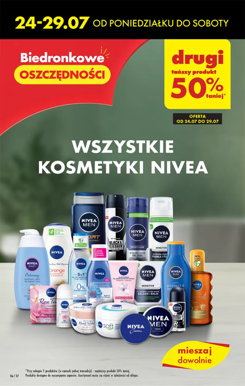 Gazetka promocyjna Biedronka - Od poniedzialku - ważna 24.07 do 29.07.2023 - strona 16 - produkty: Dron, Lack, Nivea, Rama, Tran