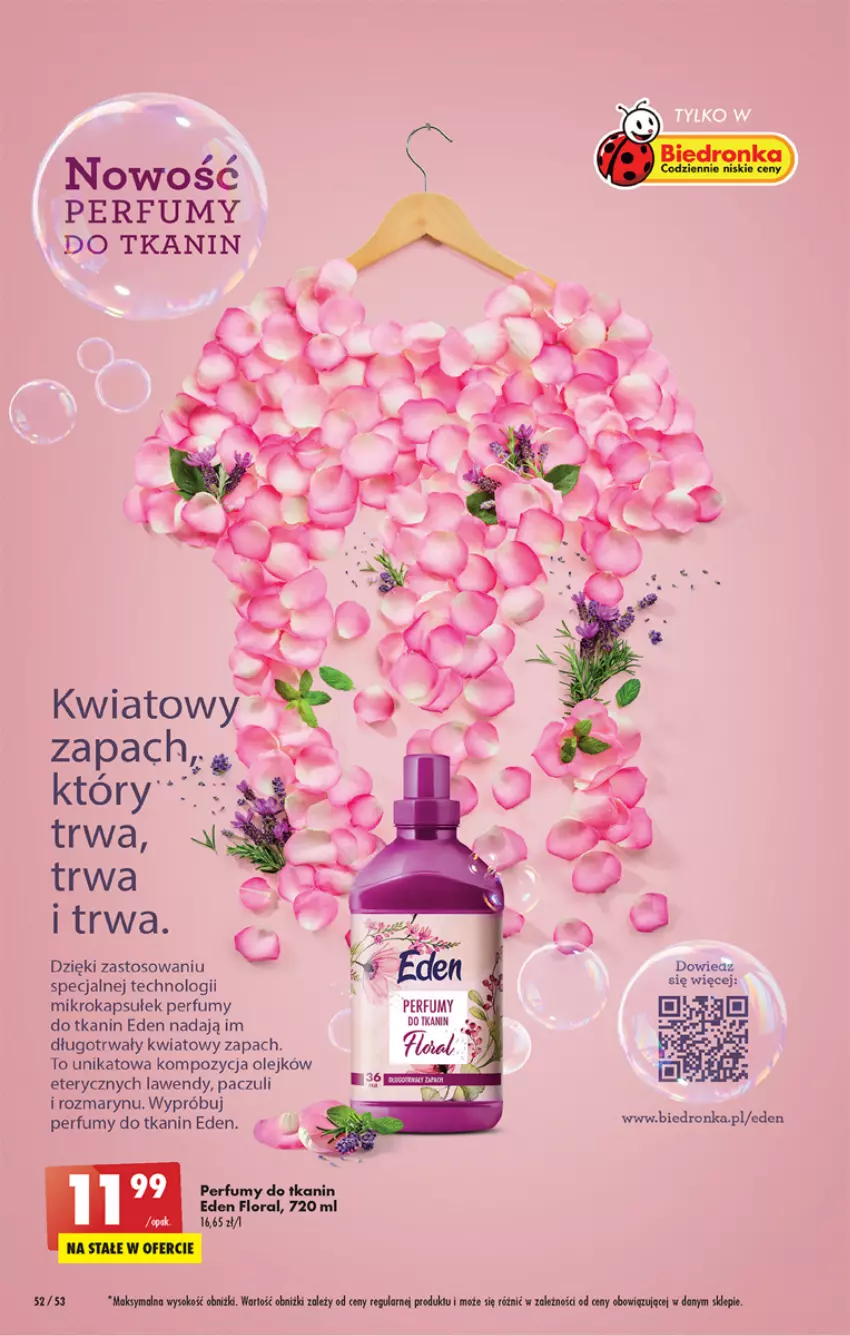 Gazetka promocyjna Biedronka - Od poniedzialku - ważna 24.07 do 29.07.2023 - strona 52 - produkty: Dron, Flora, Okap, Olej, Perfum, Sok