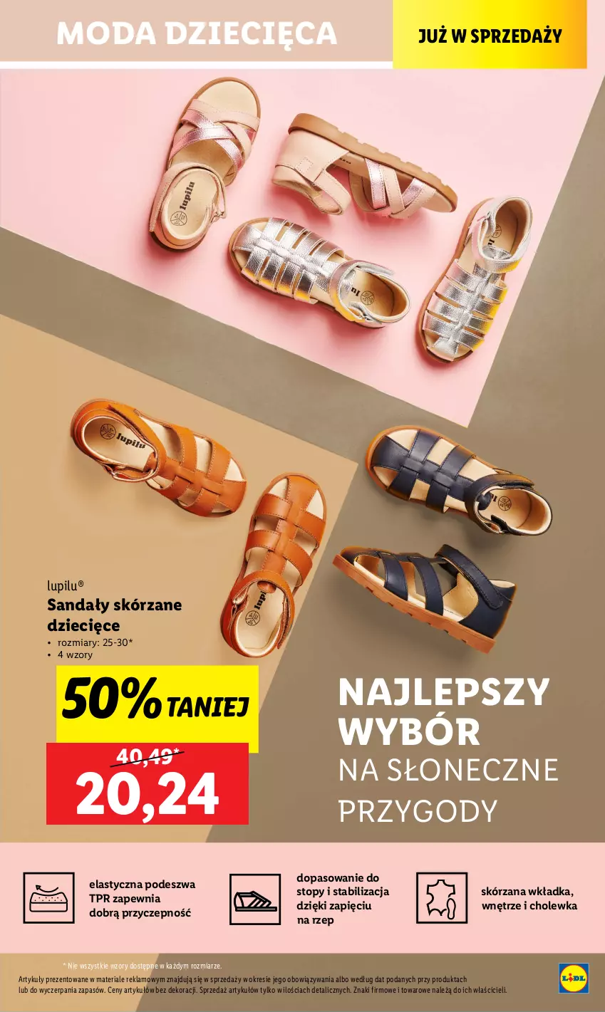 Gazetka promocyjna Lidl - GAZETKA - ważna 12.08 do 17.08.2024 - strona 19 - produkty: Dzieci, Moda, Sandał, Top