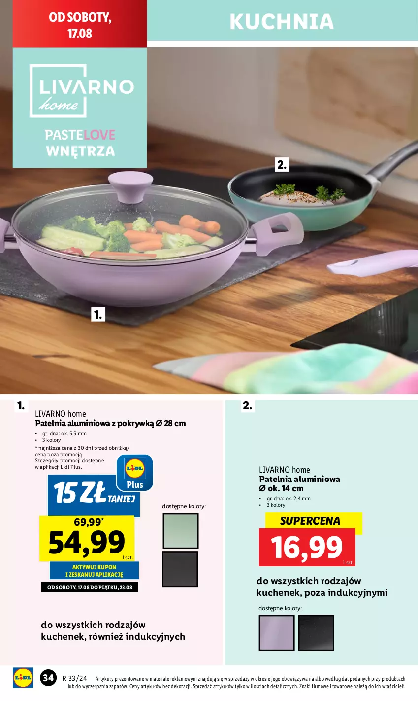 Gazetka promocyjna Lidl - GAZETKA - ważna 12.08 do 17.08.2024 - strona 36 - produkty: Ivar, Kuchnia, Patelnia