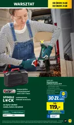 Gazetka promocyjna Lidl - GAZETKA - Gazetka - ważna od 17.08 do 17.08.2024 - strona 29 - produkty: Parkside, Ser, Walizka, Szlifierka kątowa, Szlifierka, Akumulator