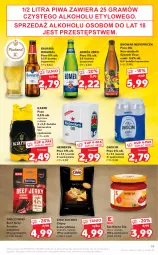 Gazetka promocyjna Kaufland - OFERTA TYGODNIA - Gazetka - ważna od 07.07 do 07.07.2021 - strona 19 - produkty: Piwa, Piwo, Sos, Koc, Gin, Gra, Chipsy, Heineken, Tarczyński, Wołowina, Okocim, Karmi, Jerky