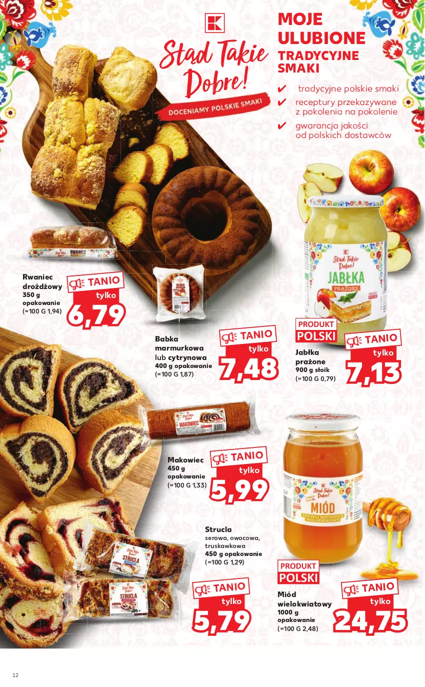 Gazetka promocyjna Kaufland - Katalog z kosmetykami - ważna 11.08 do 24.08.2022 - strona 12 - produkty: Babka, Jabłka, Jabłka prażone, Makowiec, Miód, Ser, Strucla