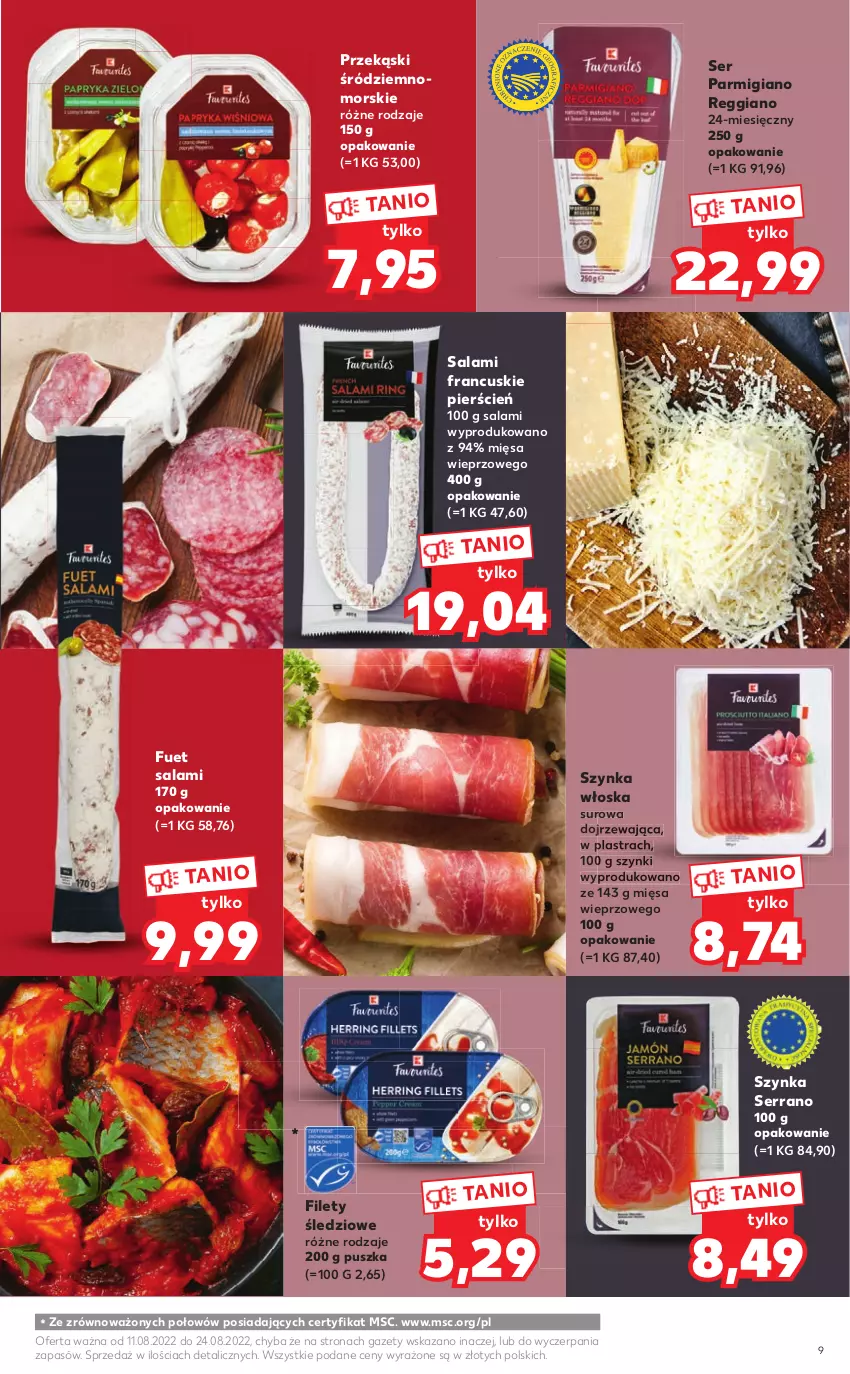 Gazetka promocyjna Kaufland - Katalog z kosmetykami - ważna 11.08 do 24.08.2022 - strona 9 - produkty: Cień, Fa, Salami, Ser, Szynka