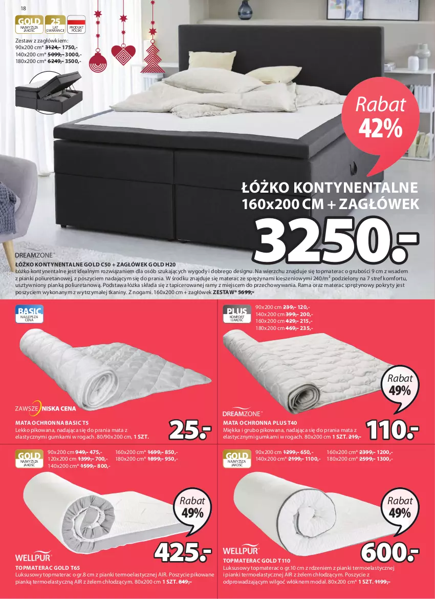 Gazetka promocyjna Jysk - Oferta tygodnia - ważna 03.11 do 16.11.2021 - strona 19 - produkty: LG, Mata ochronna, Materac, Materac sprężynowy, Moda, Rama, Tera, Top, Zagłówek