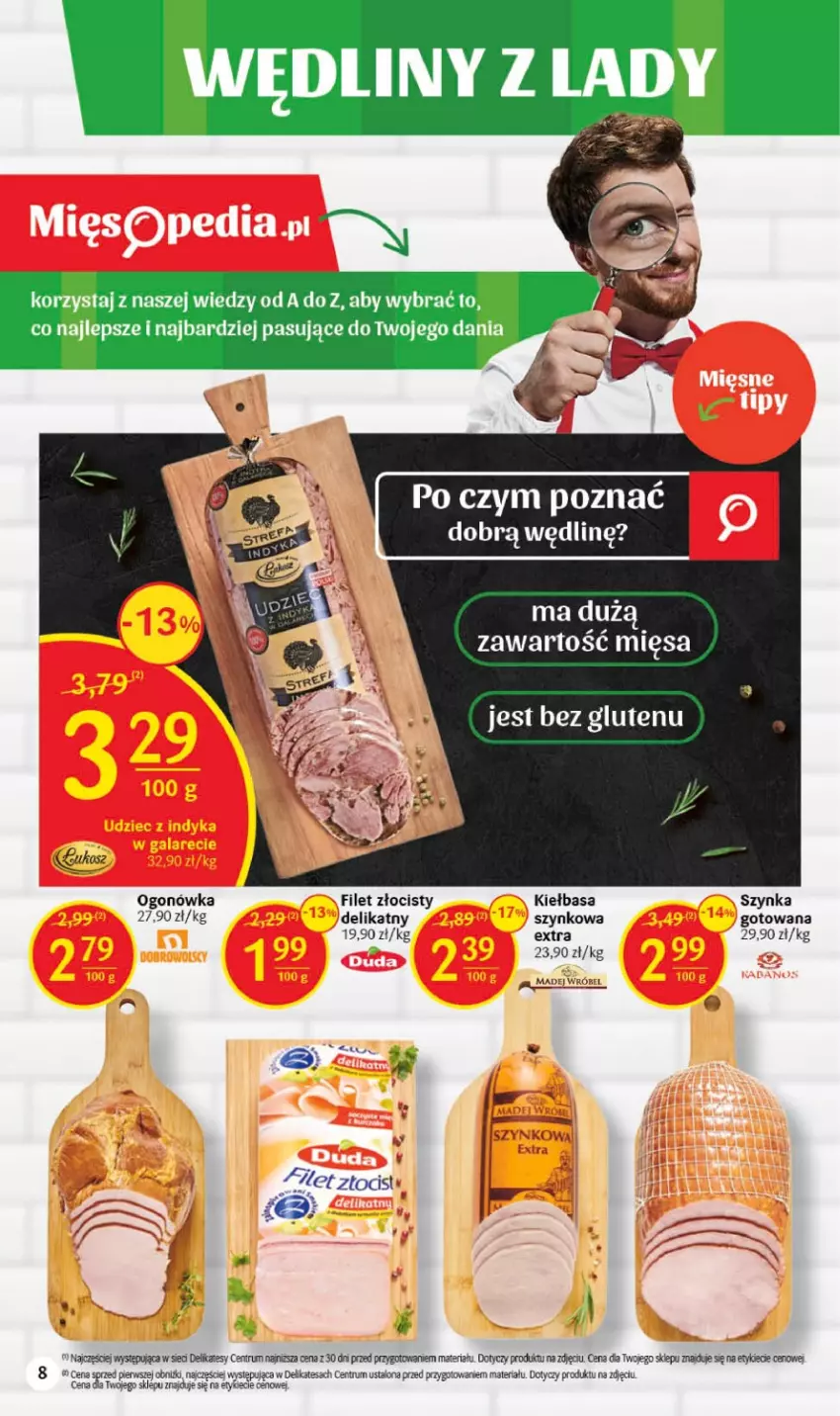 Gazetka promocyjna Delikatesy Centrum - Gazetka DC28 - ważna 20.07 do 26.07.2023 - strona 8 - produkty: Filet Złocisty, Kiełbasa, Ogonówka, Rum, Szynka