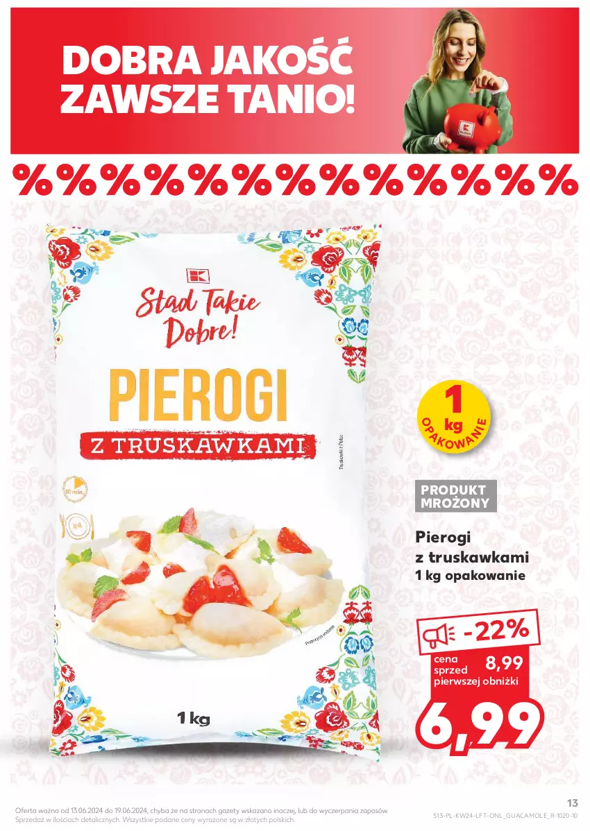 Gazetka promocyjna Kaufland - Gazetka tygodnia - ważna 13.06 do 19.06.2024 - strona 13 - produkty: Amol, Pierogi