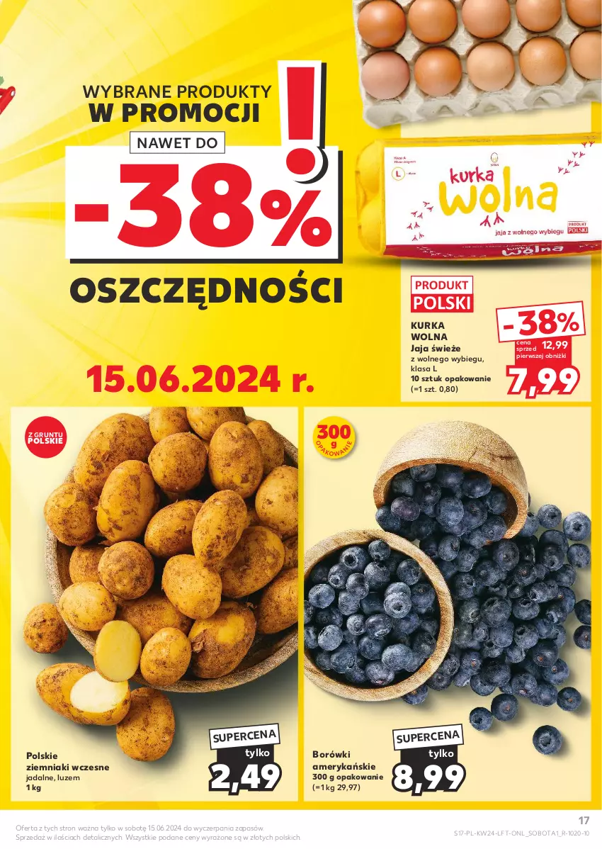 Gazetka promocyjna Kaufland - Gazetka tygodnia - ważna 13.06 do 19.06.2024 - strona 17 - produkty: Grunt, Jaja, Ziemniaki