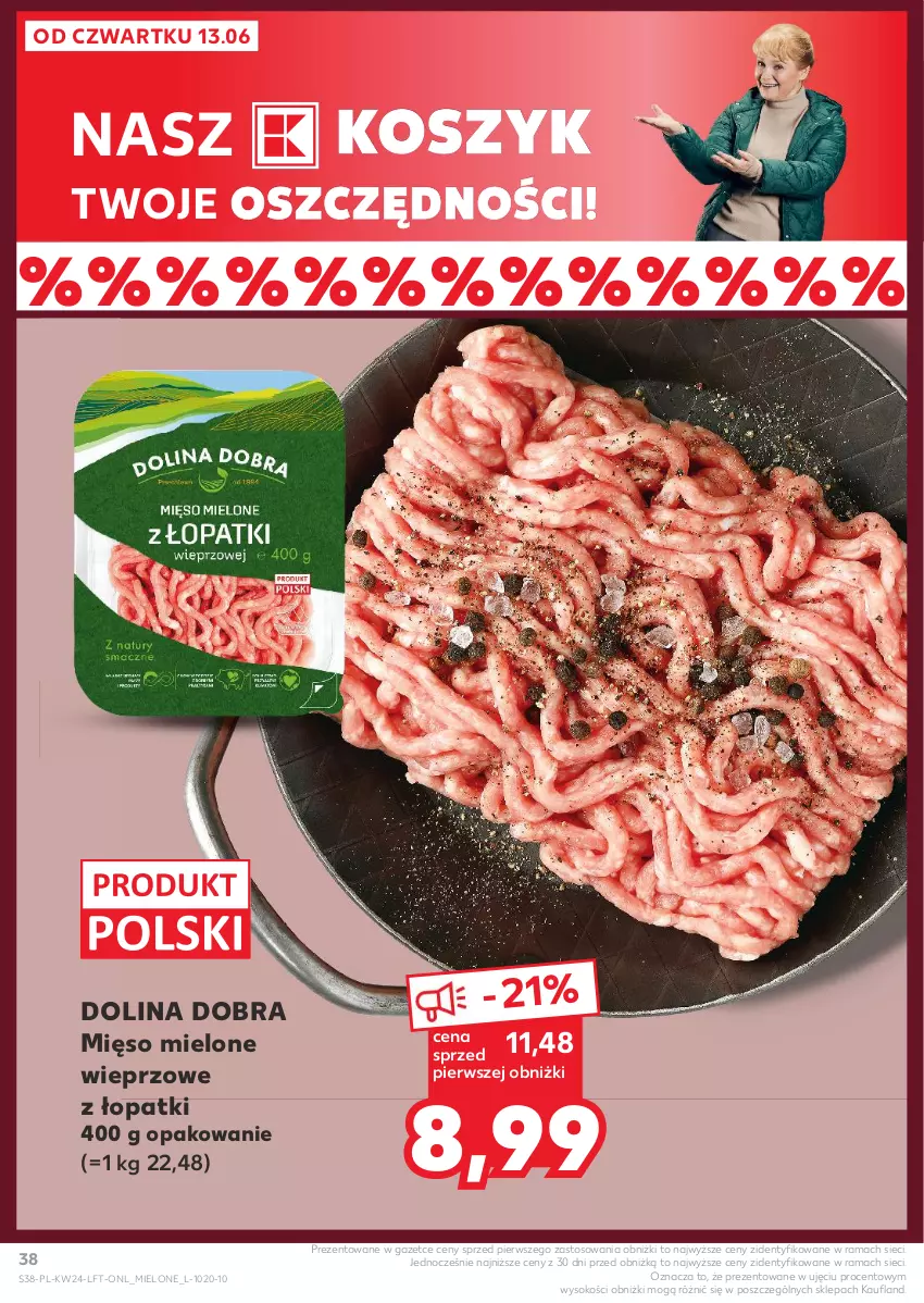 Gazetka promocyjna Kaufland - Gazetka tygodnia - ważna 13.06 do 19.06.2024 - strona 38 - produkty: Kosz, Mięso, Mięso mielone, Rama, Sok